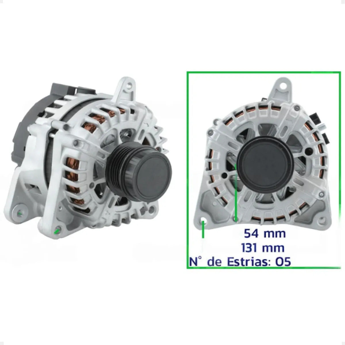 Alternador Tracker 1.4 2020 Em Diante 12v130a 5pk Completo