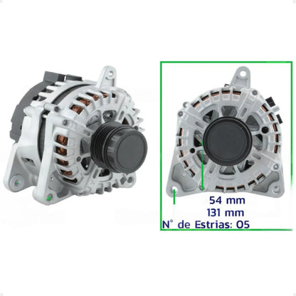 Alternador Tracker 1.4 2020 Em Diante 12v130a 5pk Completo