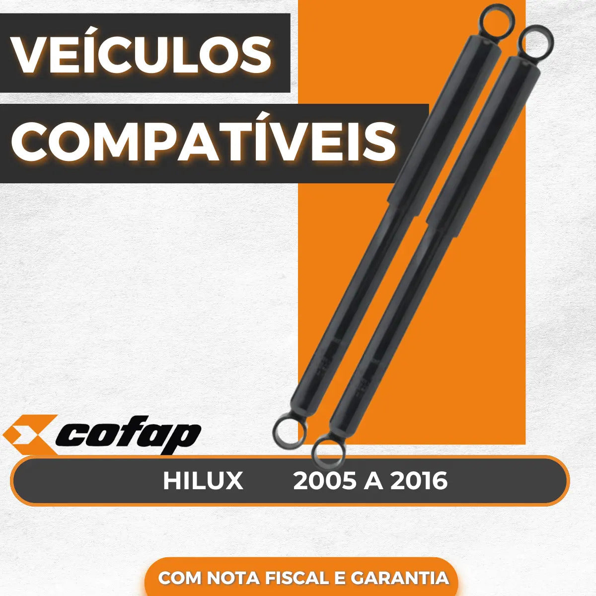 Par Amortecedor Traseiro Cofap Turbogás Toyota Hilux Picape