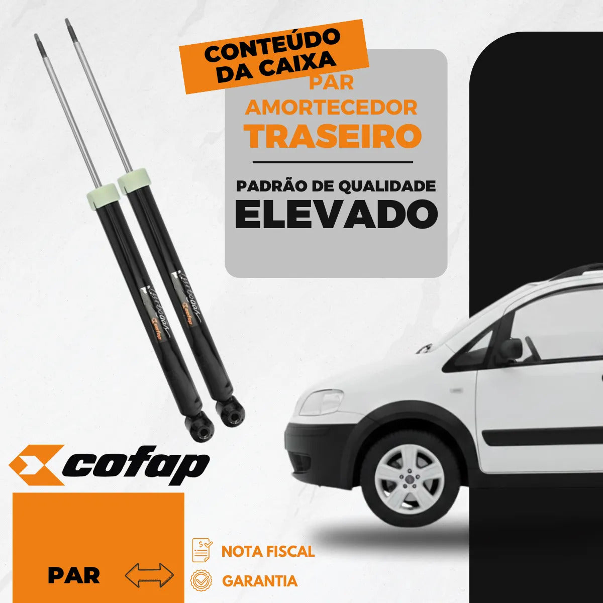 Par Amortecedor Cofap Dianteiro Idea Adventure 1.8 16v 2013
