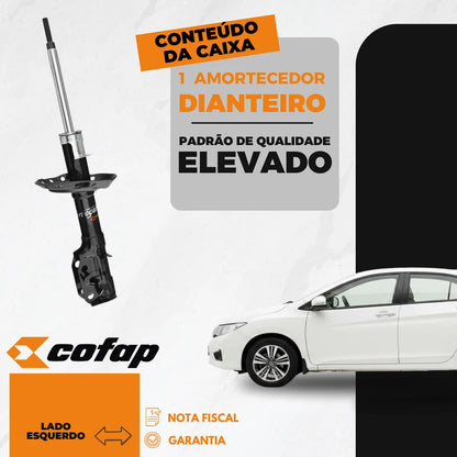 Amortecedor Dianteiro Esquerdo City Fit 2014 A 2022 Cofap