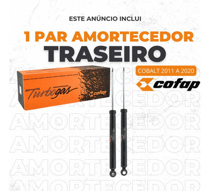 Par Amortecedores Traseiro Cobalt 2012 A 2021 Original Cofap