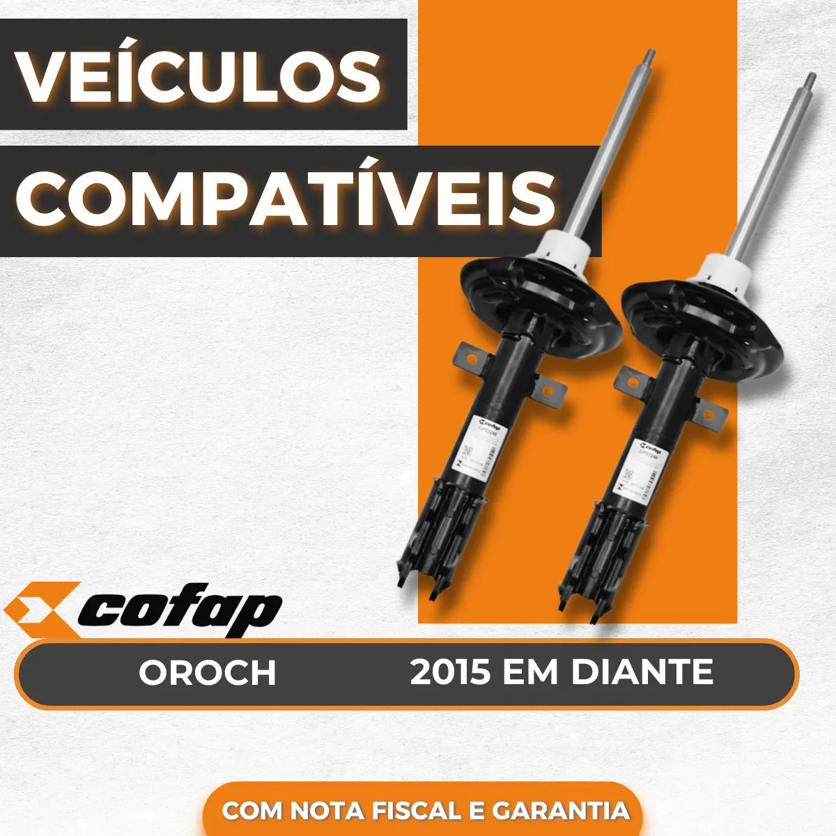 Par Amortecedor Traseiro Oroch 2015 16 17 Em Diante - Cofap