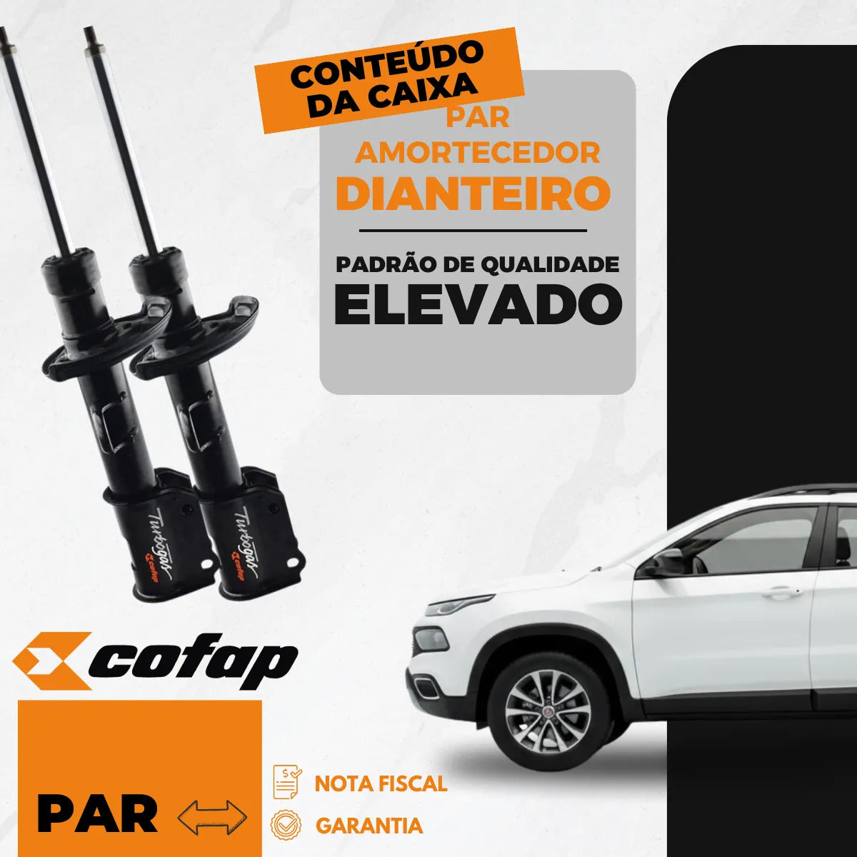 Par Amortecedor Toro 2022 A 2024 Cofap Gp33422 - Gp33423