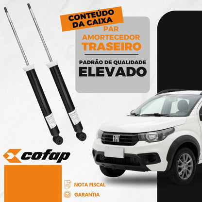 Par Amortecedor Traseiro Fiat Mobi Way 2016/.. Cofap