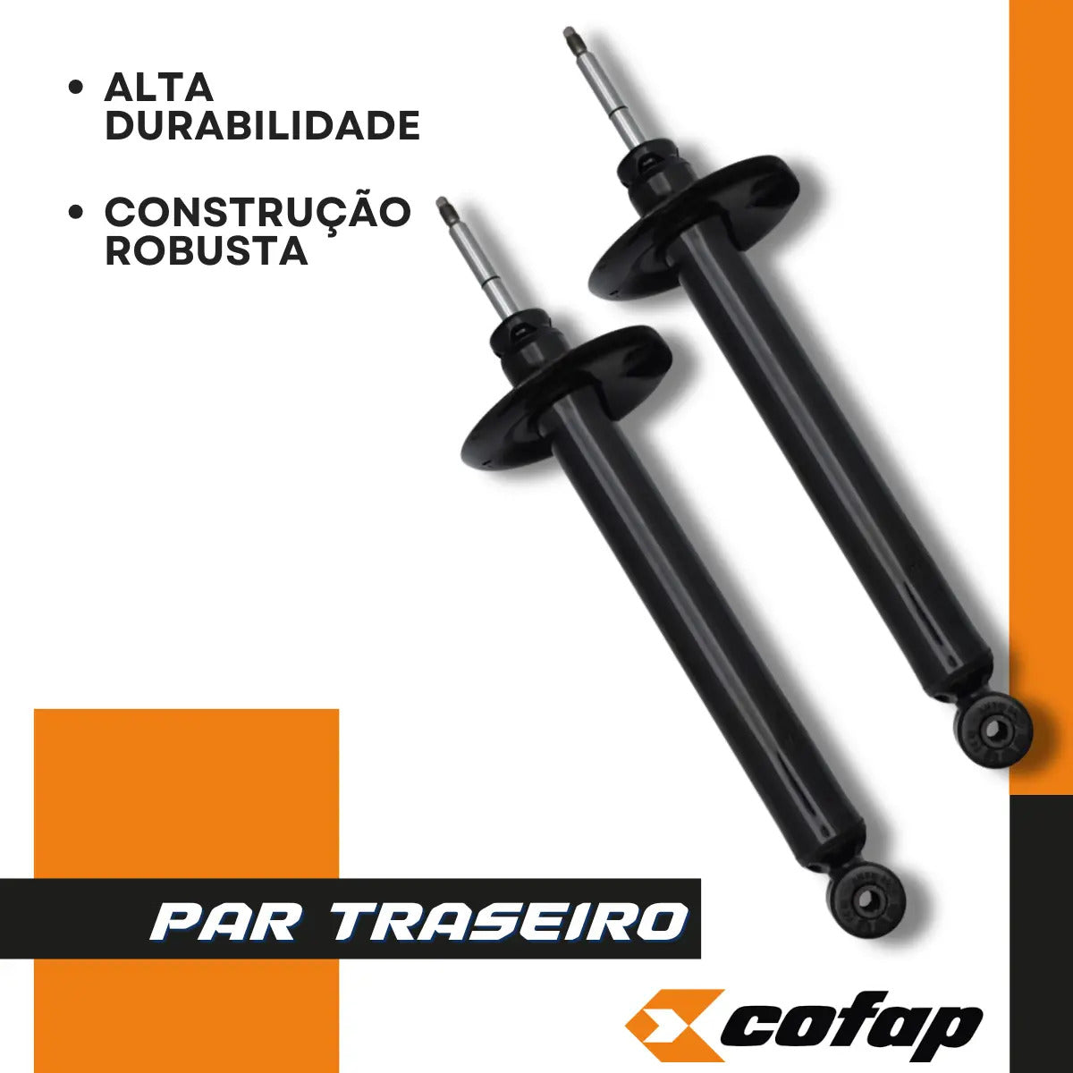 Par Amortecedor Traseiro Cofap Parati Quadrada 1984 A 1995