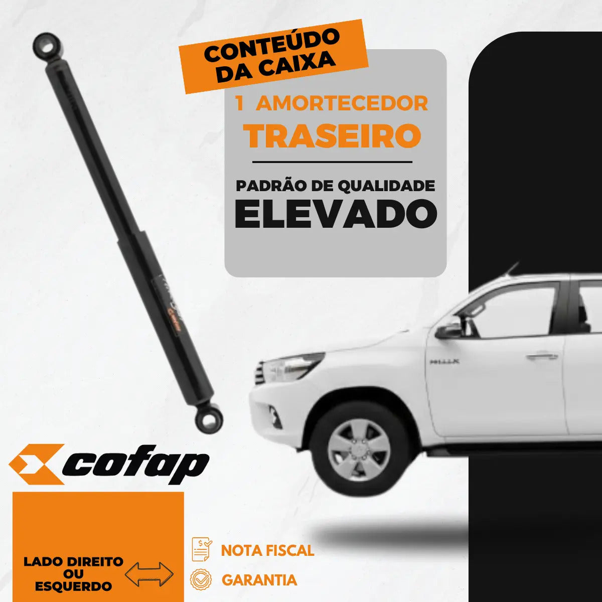 Amortecedor Traseiro Toyota Hilux 2.8 16v 2018/2021 Cofap