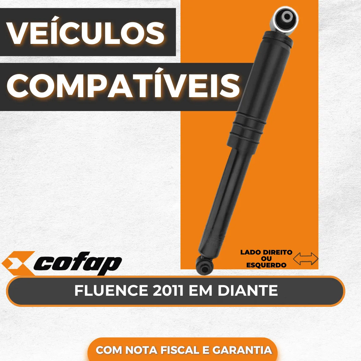 Amortecedor Traseiro Renault Fluence 2011 A 2016 Cofap