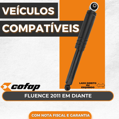 Amortecedor Traseiro Renault Fluence 2011 A 2016 Cofap