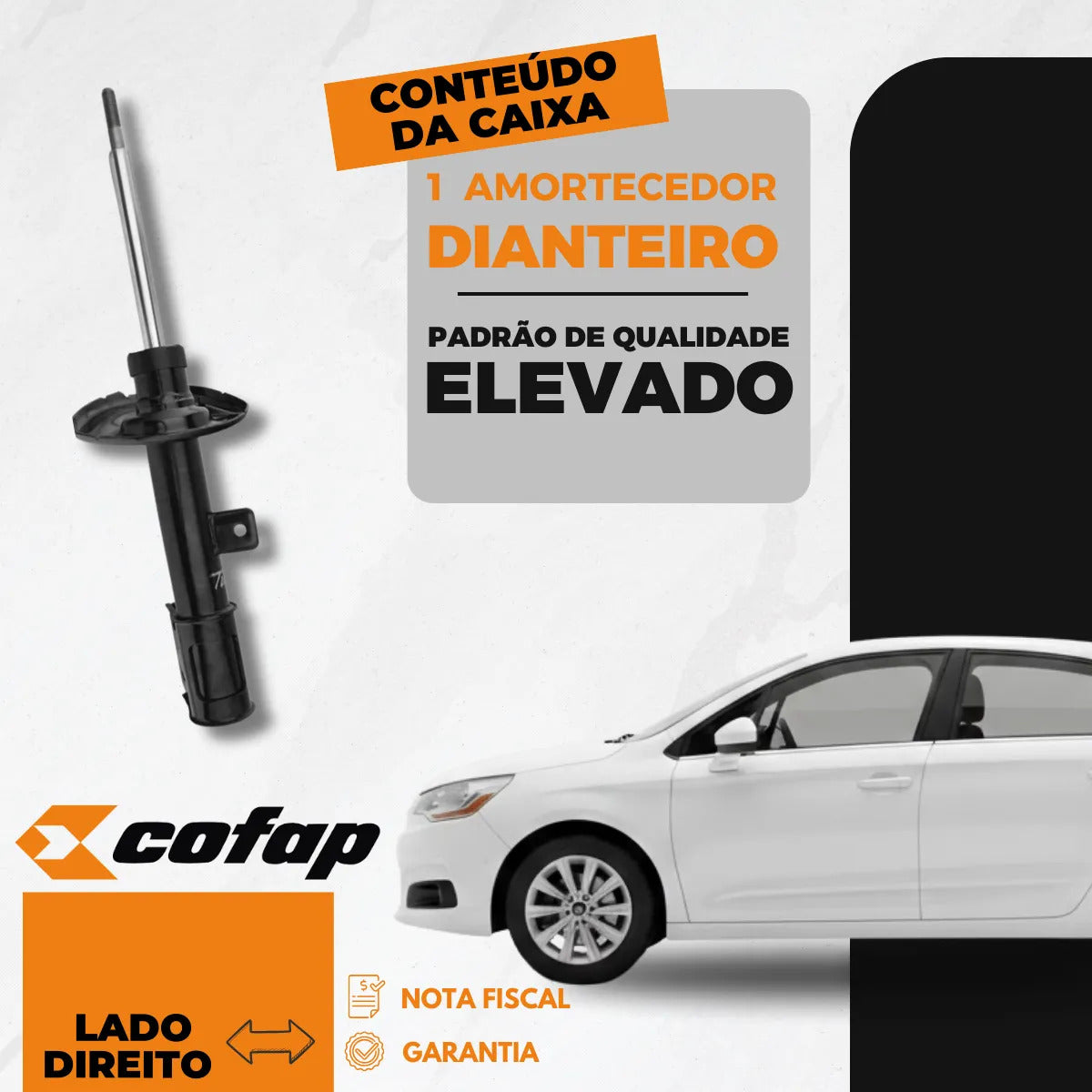 Amortecedor Dianteiro Direito C4 Lounge 2014 A 2019 - Cofap