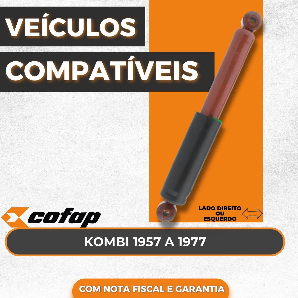 Amortecedor Dianteiro Kombi 1957 A 1977 - Cofap Sb27703