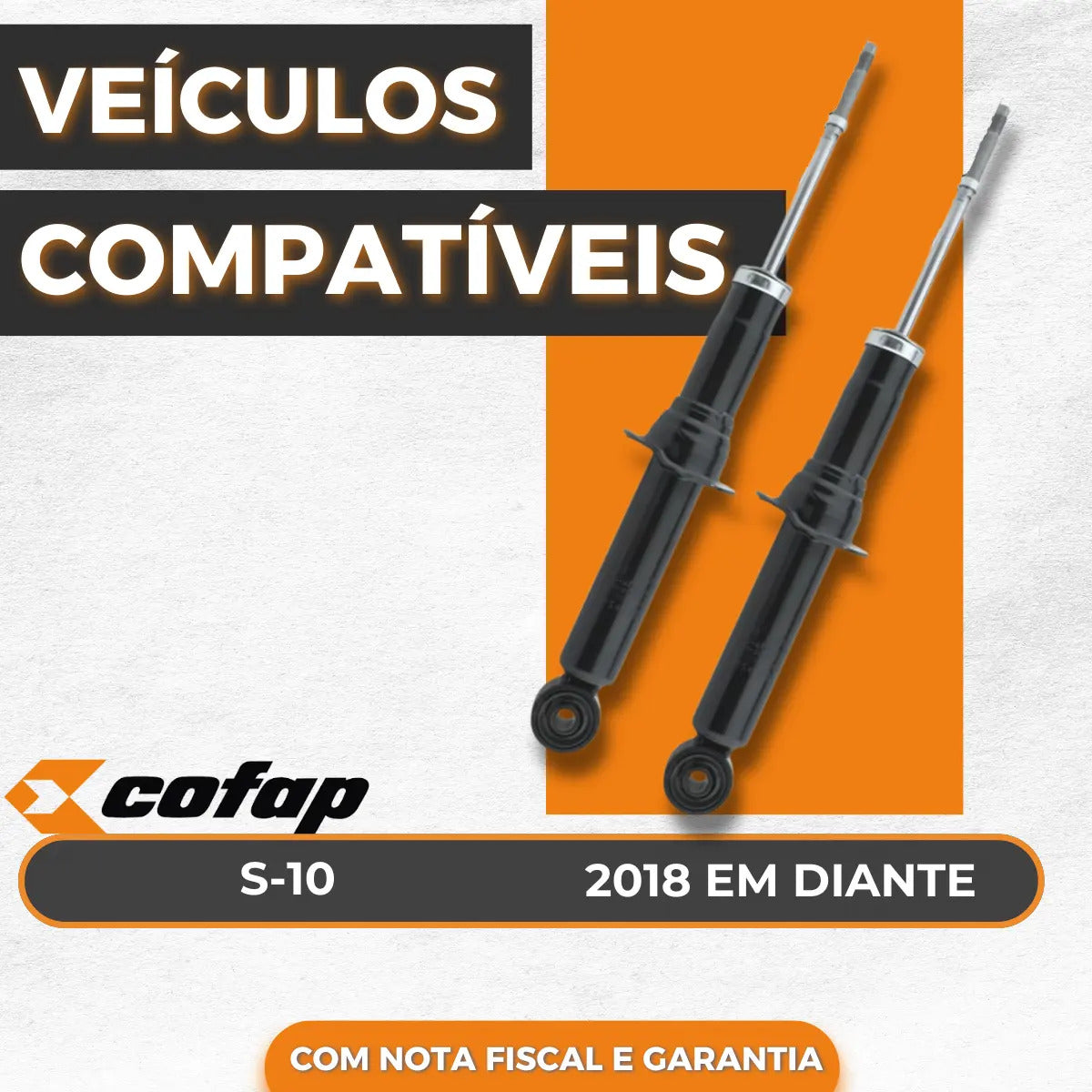 Par Amortecedor Dianteiro S10 4x4 2021 2022 Cofap Original