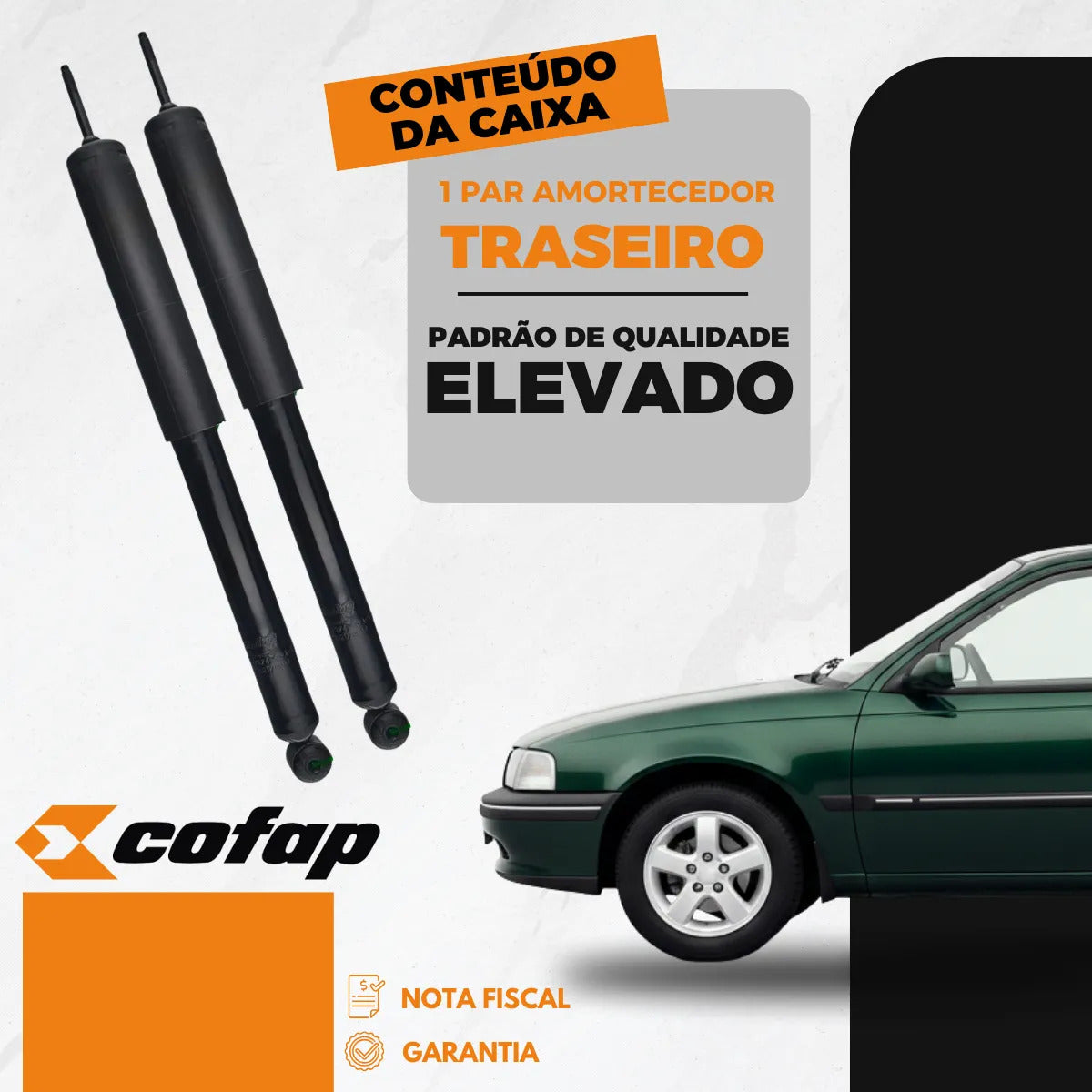 Par Amortecedor Traseiro Kadett 1991 A 1998 Cofap Original