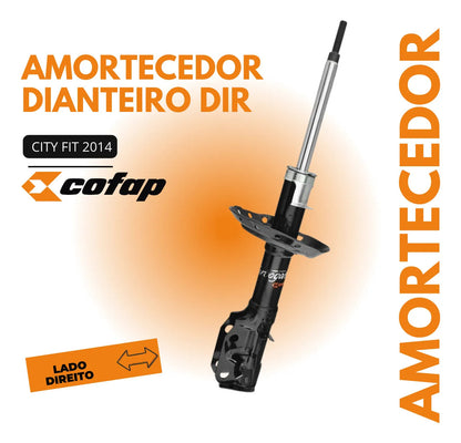 Amortecedor Dianteiro Direito City Fit 2014 A 2022 Cofap