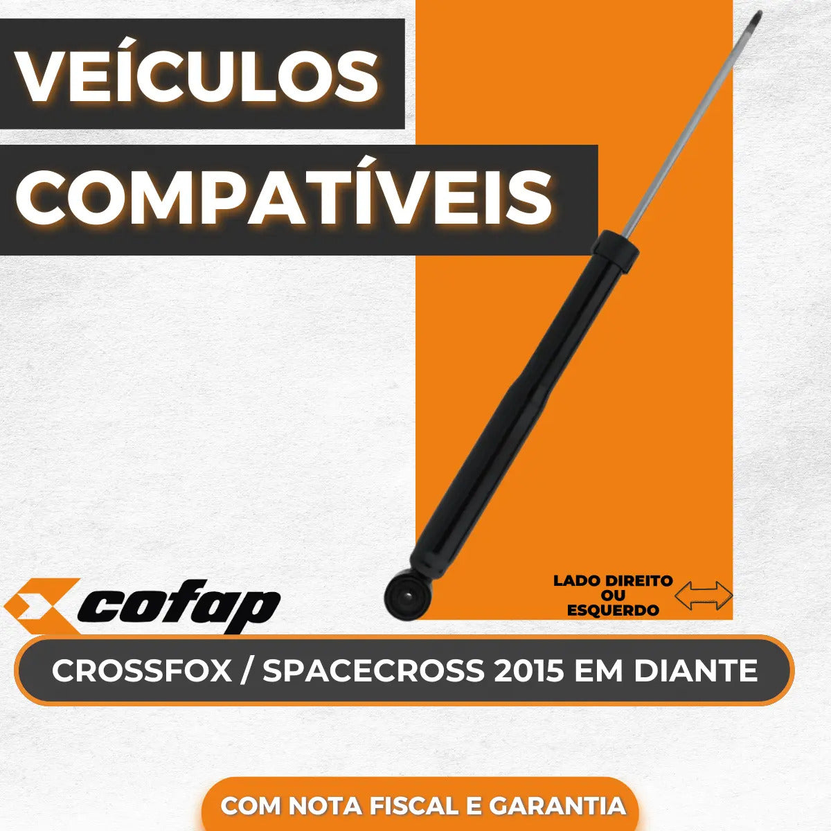Amortecedor Traseiro Spacecross 2015 Em Diante Cofap