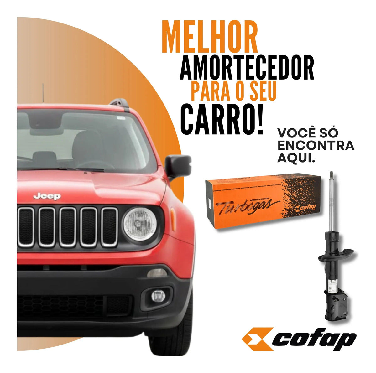 Amortecedor Dianteiro Esquer Renegade 4x2 2015 Cofap Gp33225
