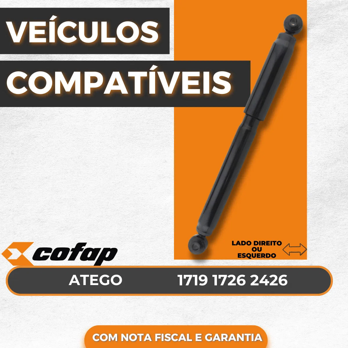 Amortecedor Traseiro Mb Atego 1419 1719 Cofap L.13754