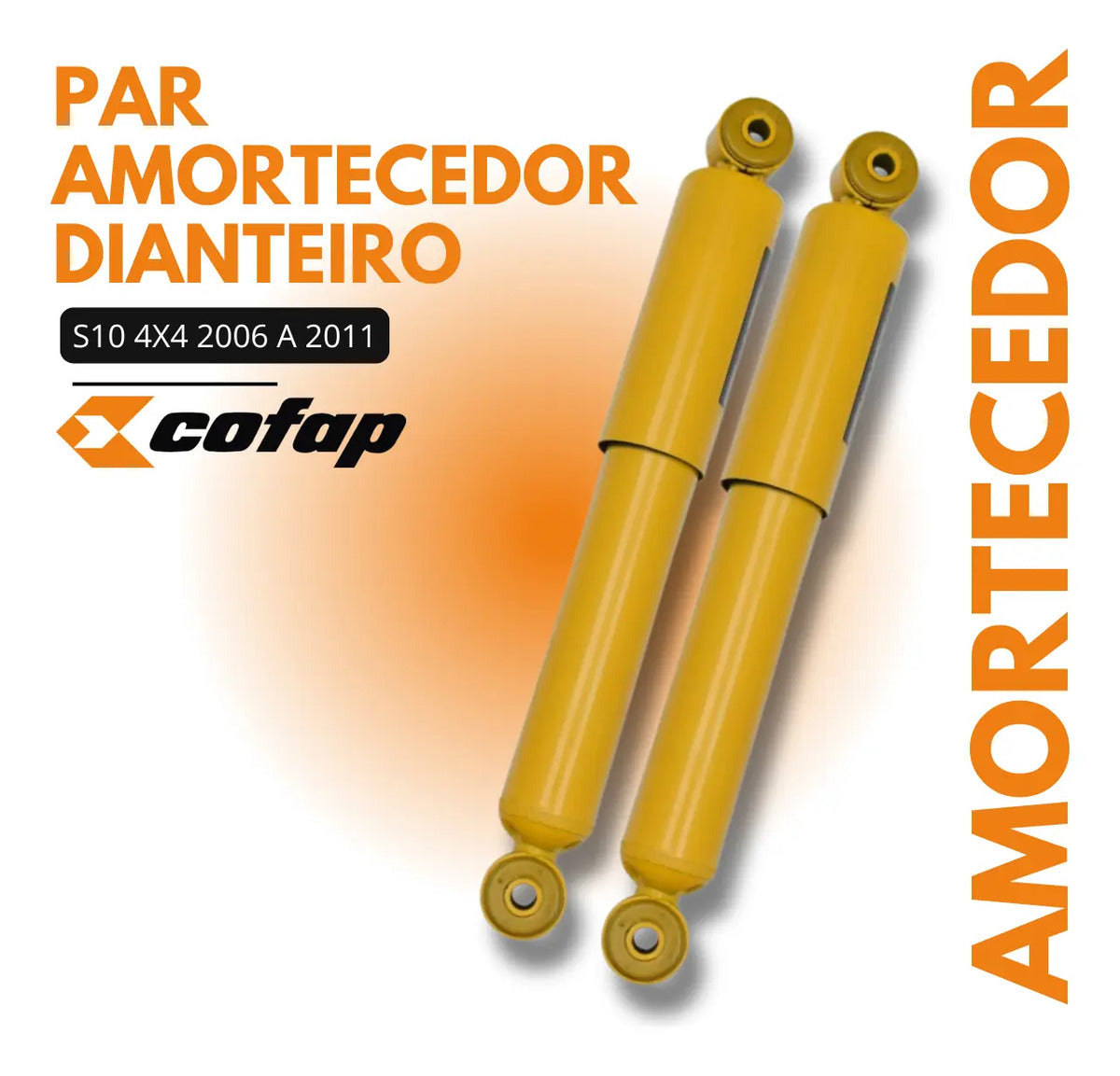 Par Amortecedor Dianteiro Cofap S10 4x4 06/2006 A 2011