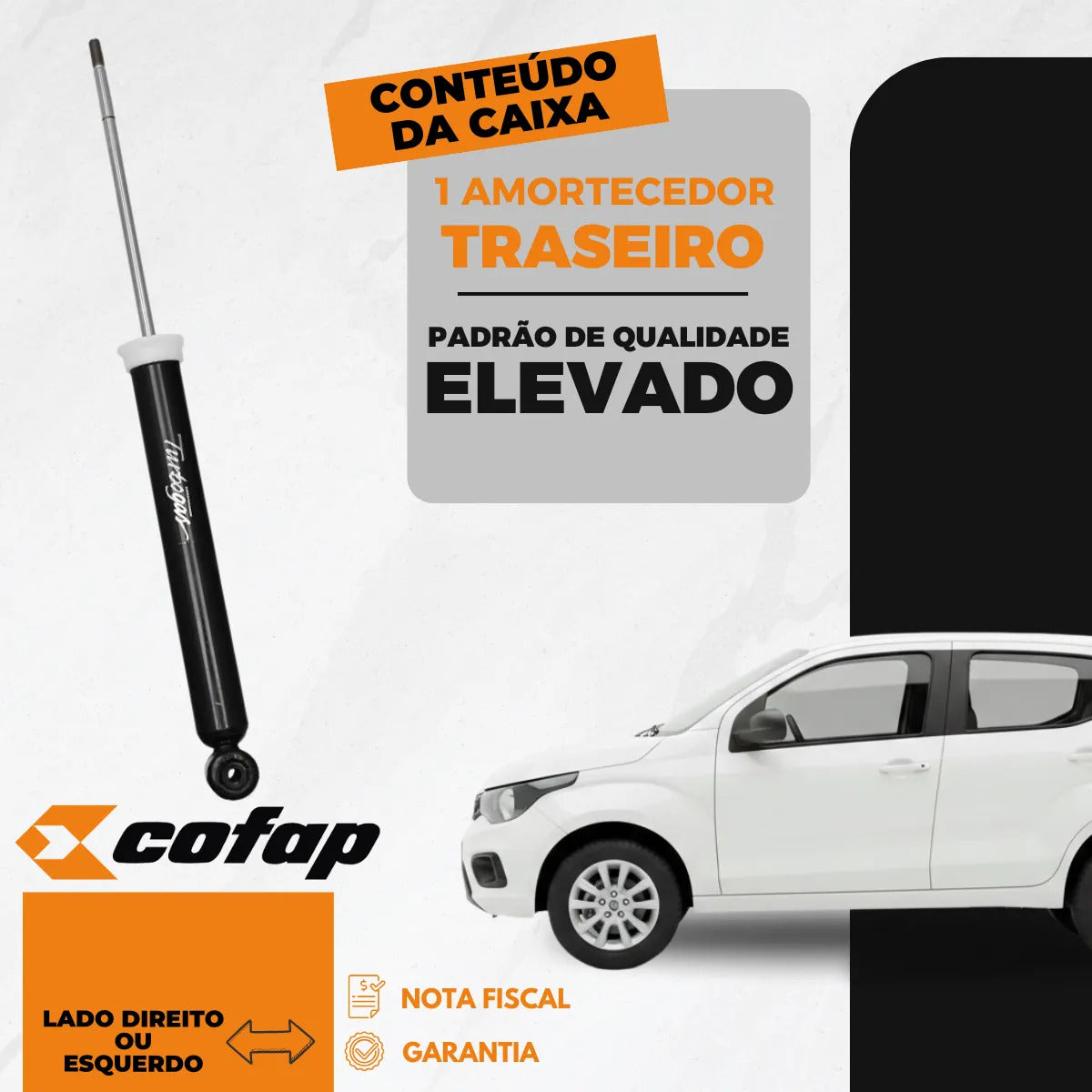 Amortecedor Traseiro Mobi 1.0 Flex Original Cofap