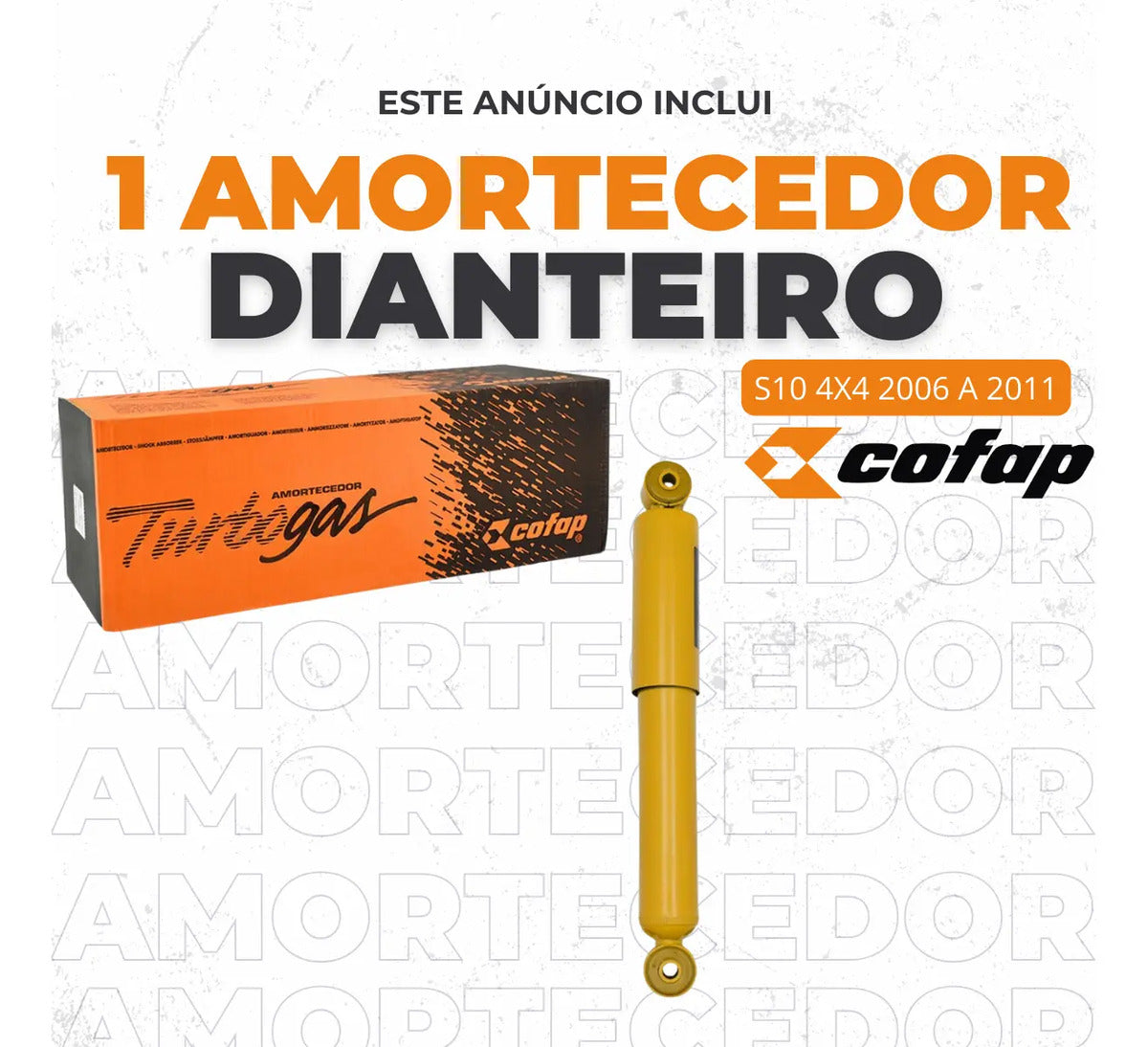 Amortecedor Dianteiro Cofap S10 4x4 06/2006 A 2011