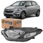Farol H4 Mascara Negra Onix Prisma Ltz 2017 A 2019 Arteb
