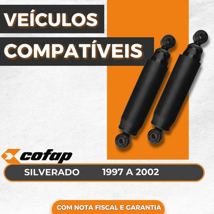 Par Amortecedor Traseiro Silverado 1997 2000 Original Cofap