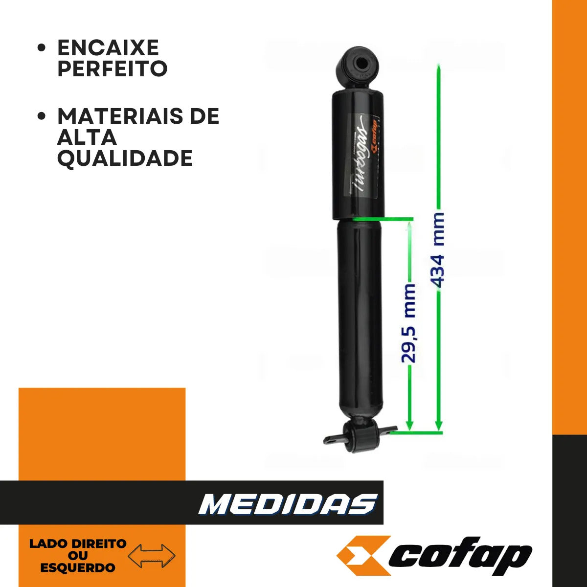 Amortecedor Dianteiro Original Cofap S-10 4x2 1995 A 1999