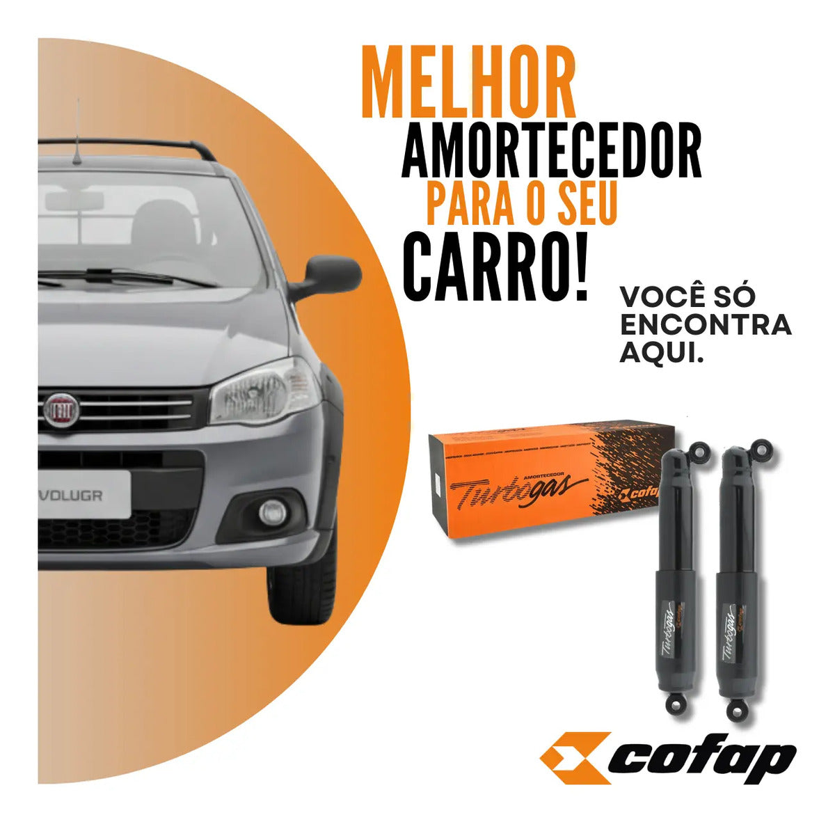 Par Amortecedor Traseiro Fiat Strada Gl12380  Original Cofap