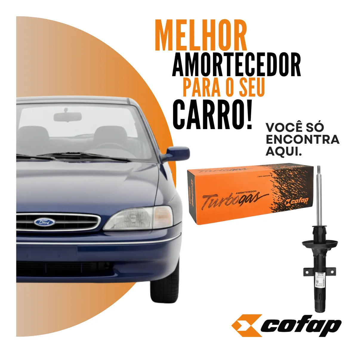 Par Amortecedor Dianteiro Escort Sapão 1993 A 1996 Cofap