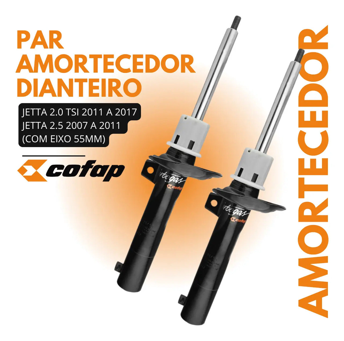 Par Amortecedor Dianteiro Jetta 1.4 Tsi 2018 2019 2020 Cofap