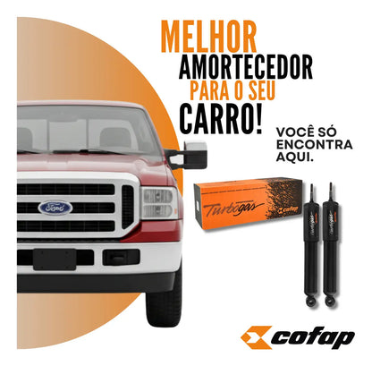 Par Amortecedor Dianteiro F250 1998 Ao 2006 Turbogaz Cofap