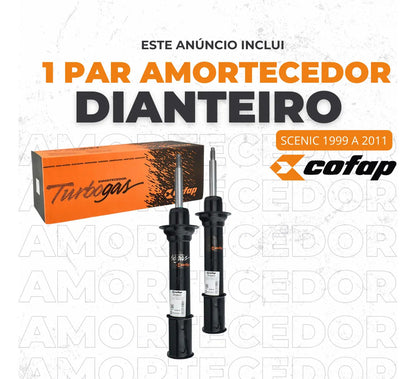 Par Amortecedor Dianteiro Scenic Todos +99 Cofap Gp32313