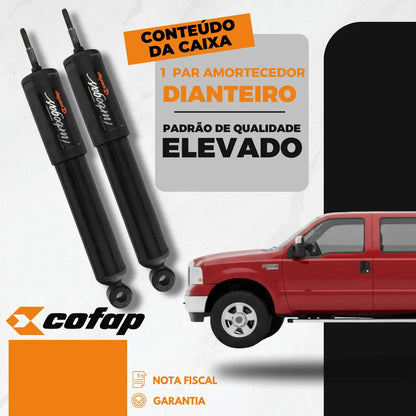 Par Amortecedor Dianteiro F250 1998 Ao 2006 Turbogaz Cofap
