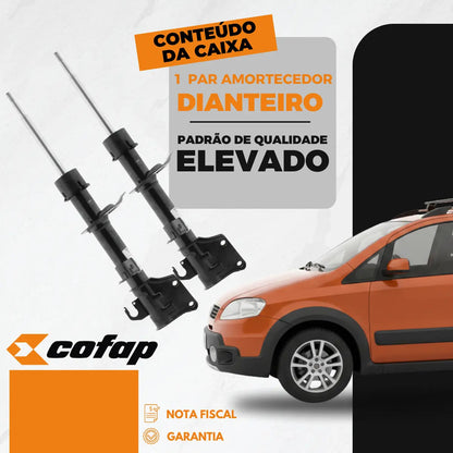 Par Amortecedor Dianteiro Fiat Idea Adventure Original Cofap