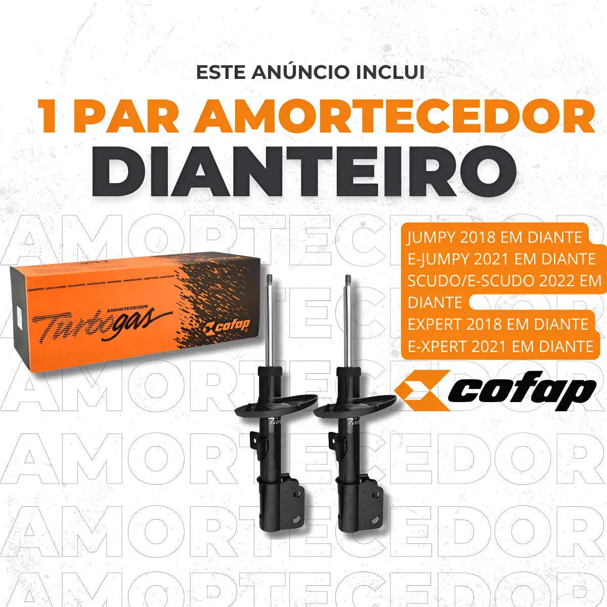 Par Amortecedor Dianteiro Expert 18/.. E-expert 21/... Cofap