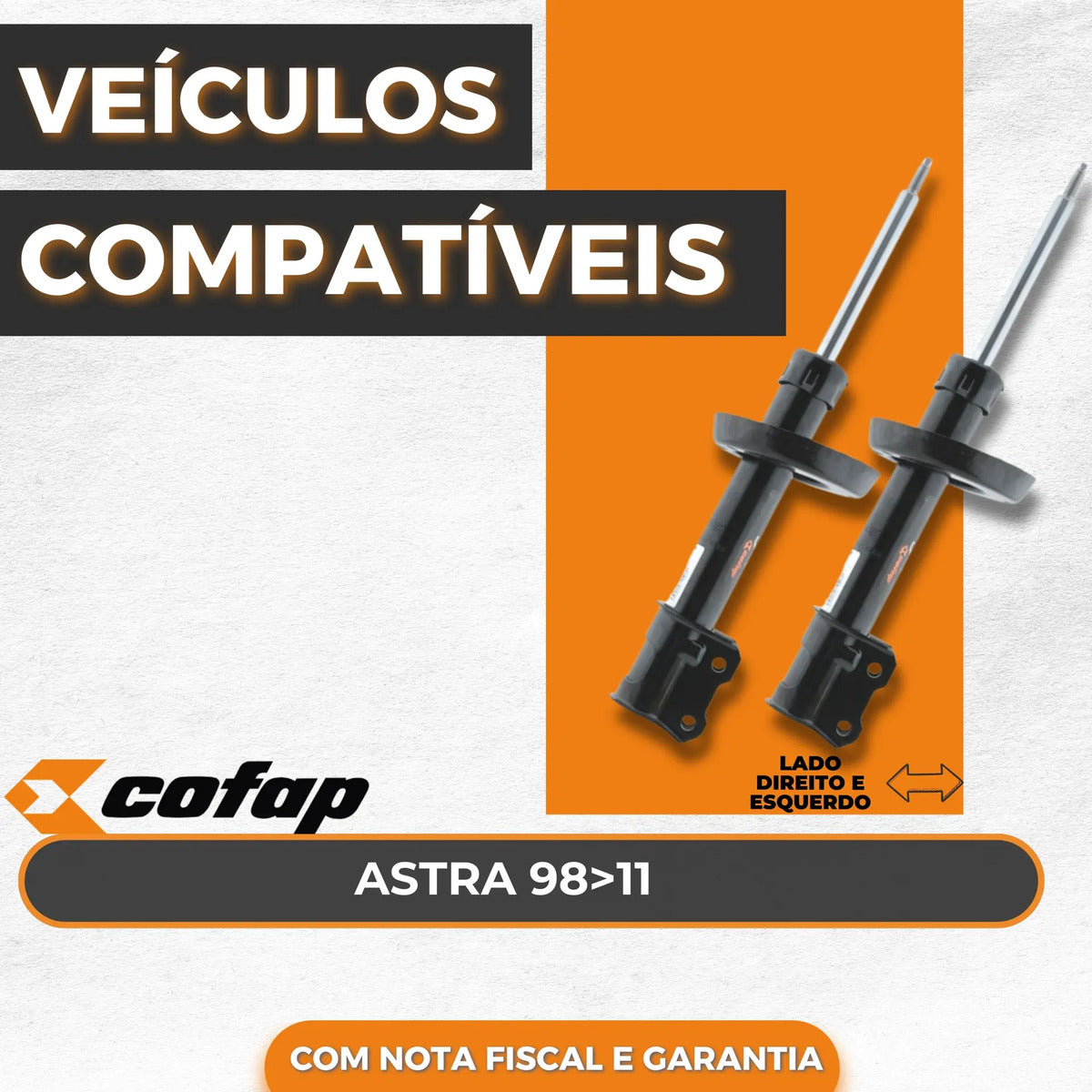 Par Amortecedor Dianteiro Astra 98 11 Cofap Gp32276 Gp32277