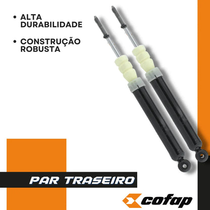 Par Amortecedor Traseiro Gm Corsa Celta Classic Prisma Cofap