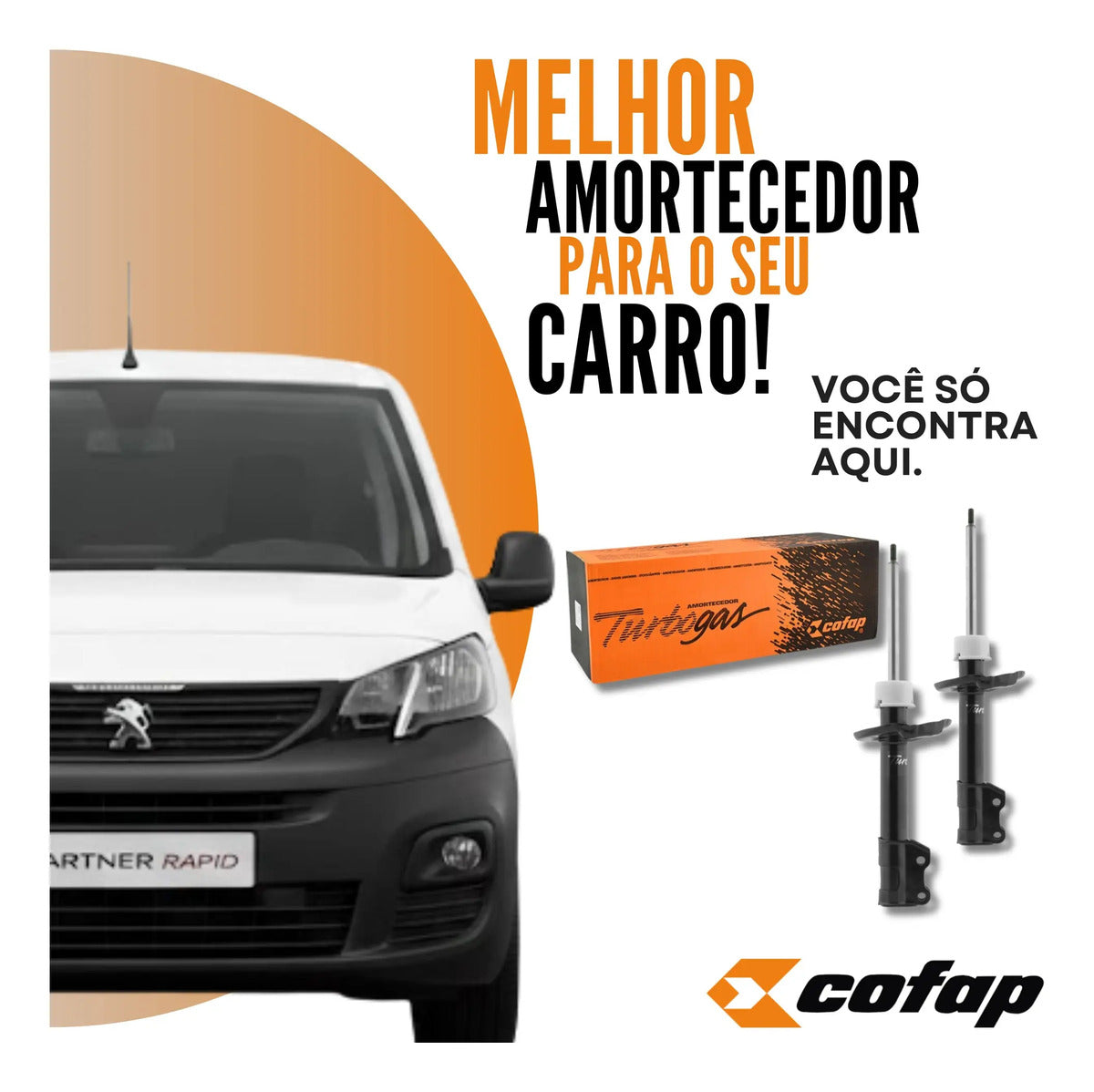 Par Amortecedor Dianteiro Rapid 1.4 2023 - Cofap