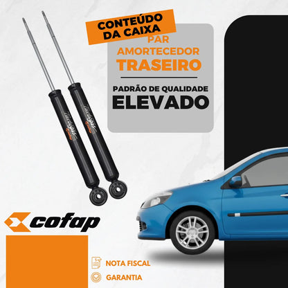 Par Amortecedor Traseiro Renault Symbol 2009 A 2013 Cofap