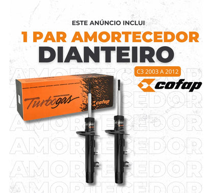 Par Amortecedor Dianteiro Citroen C3 2003 A 2012 Cofap