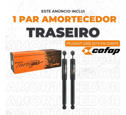 Par Amortecedor Traseiro Peugeot 2008 - 2019 Em Diante Cofap
