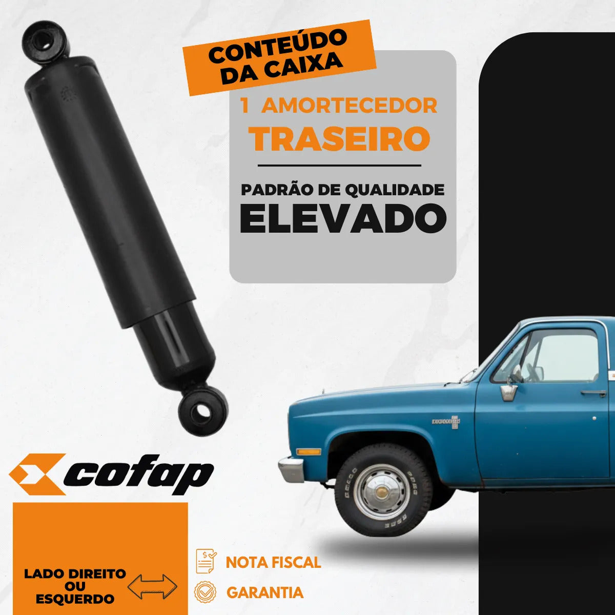 Amortecedor Traseiro A10 C10 D10 A20 C20 D20 Cofap