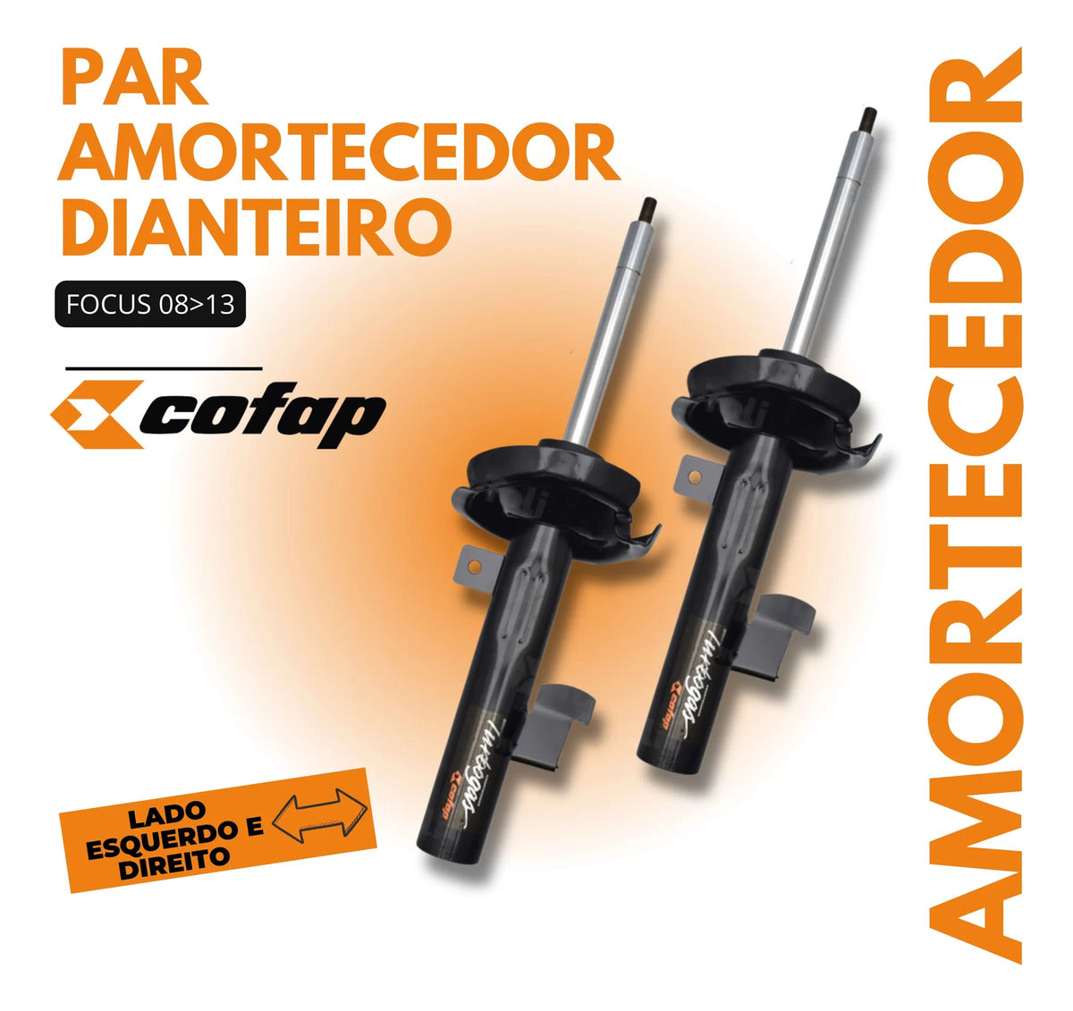 Par Amortecedor Dianteiro Focus 08/13 Cofap Gp33234 Gp33235