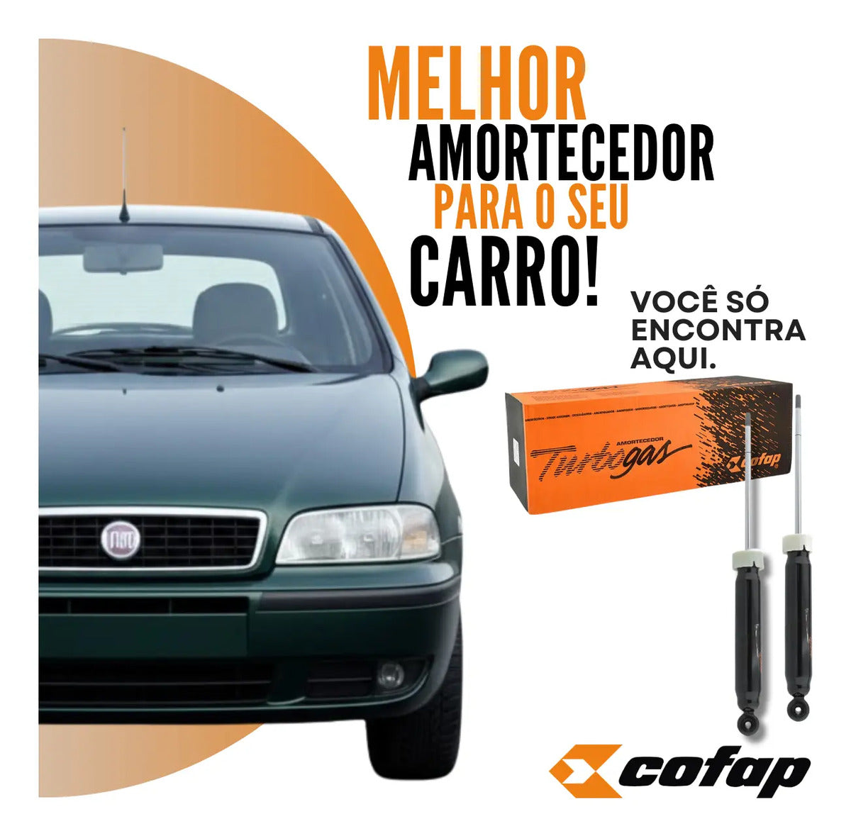 Par Amortecedor Traseiro Palio 1999 A 2015 Original Cofap
