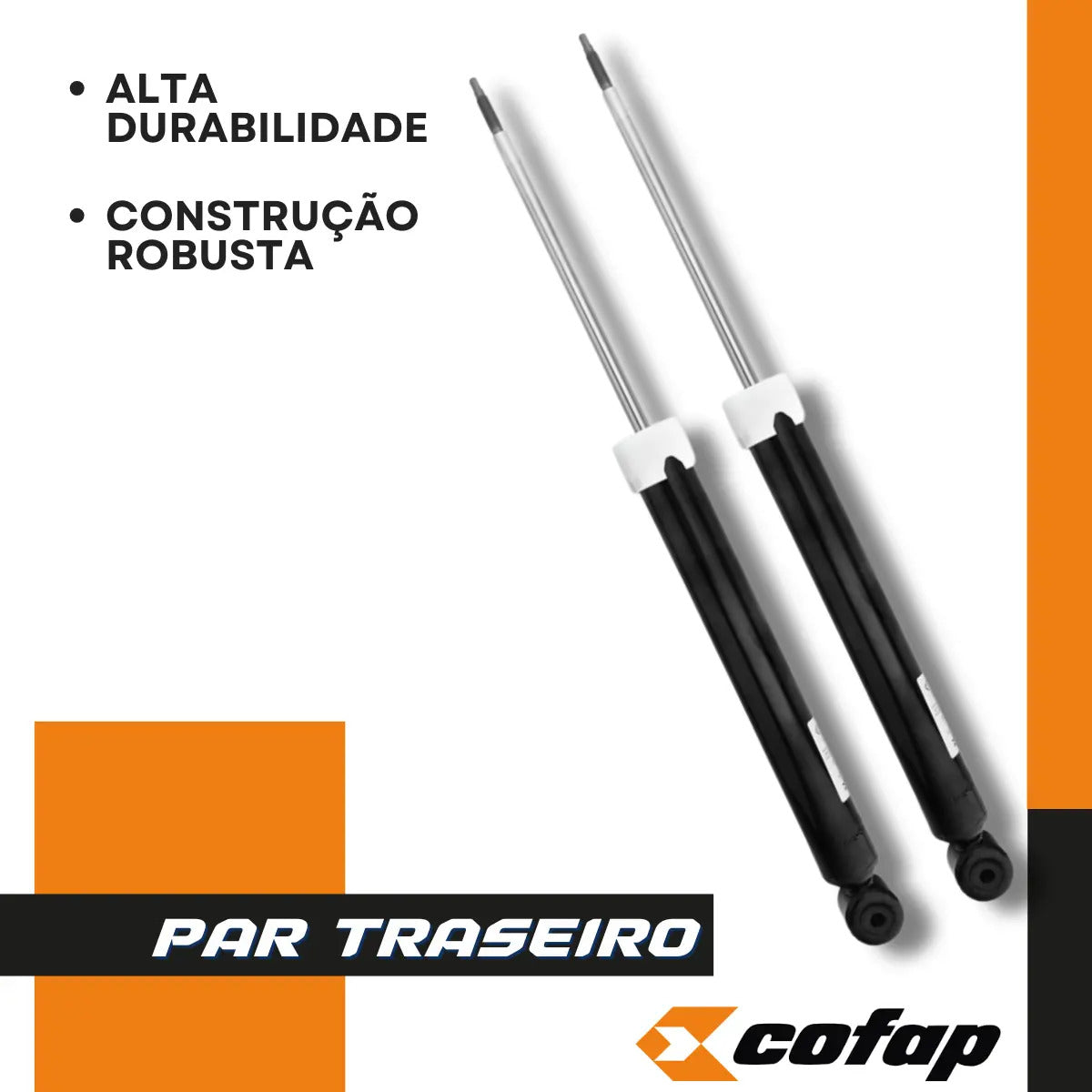 Par Amortecedor Traseiro Cronos 1.0 6v 1.3 8v 1.8 16v Cofap