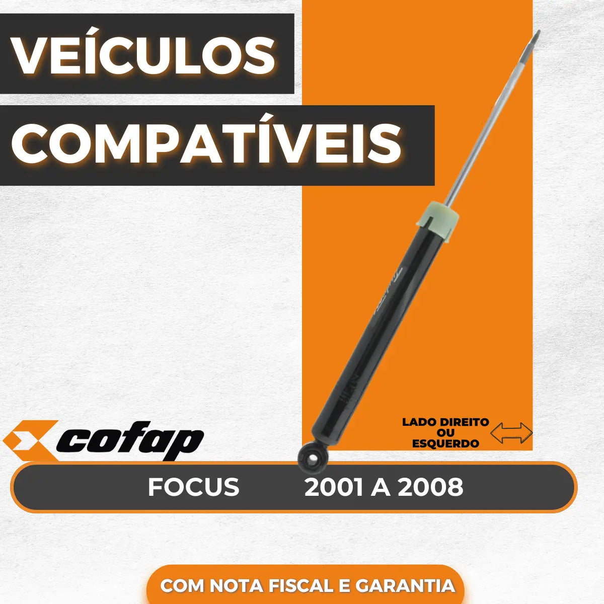Amortecedor Traseiro Ford Focus 2001 A 2008 Cofap Gb27364
