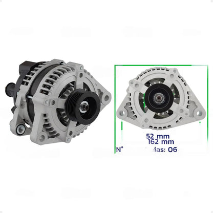 Alternador Santa Fe 3.5 150a 2010 A 2015 Com Polia 6pk