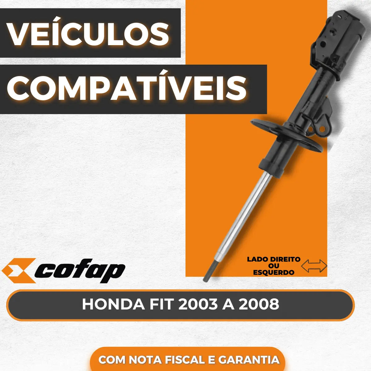 Amortecedor Dianteiro Honda Fit Até 2008 Cofap Gp35943m