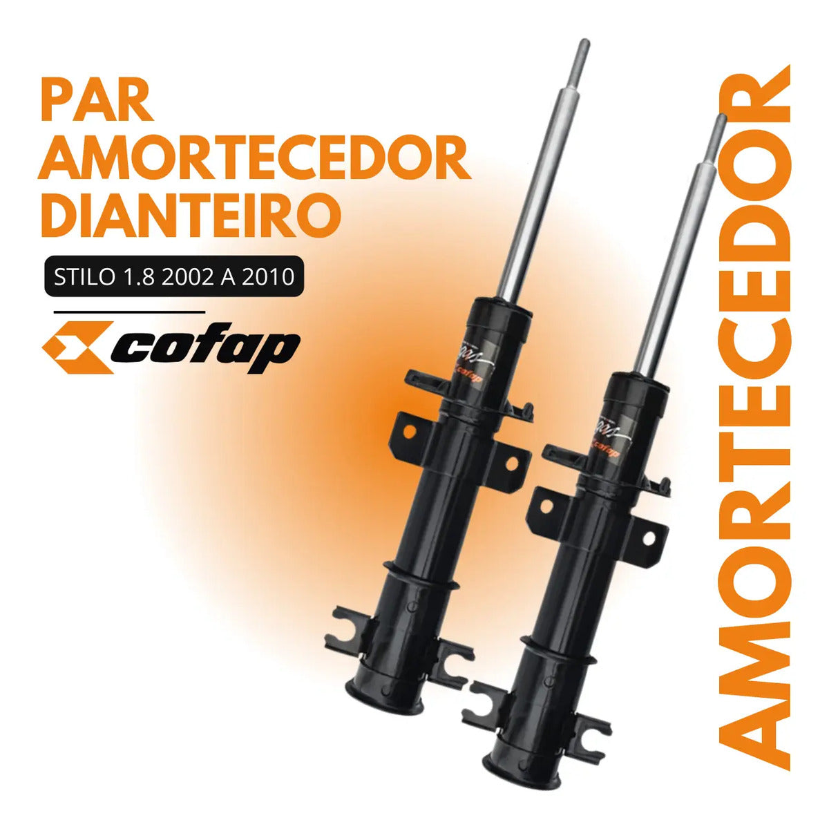 Par Amortecedor Dianteiro Fiat Stilo 1.8 2.0 Cofap