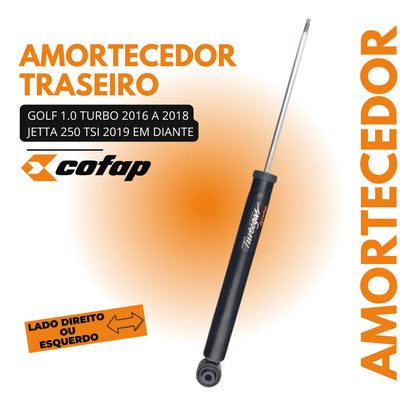 Amortecedor Traseiro Golf 1.0 Turbo 2016 A 2018 Cofap